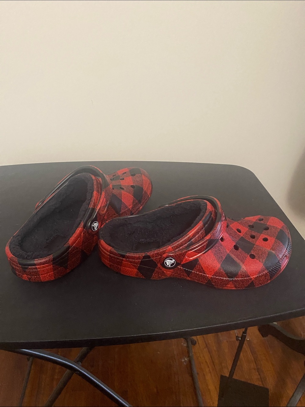 Unisex Classic Clog - Red and Black Buffalo Plaid - Picture 3 of 6